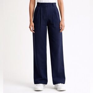 Abercrombie Fitch Sloan Pants Women’s Size Medium Navy Wide Leg Tailored